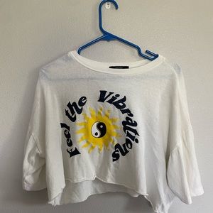 Cropped Drop Shoulder Tee Hippe Boho Style